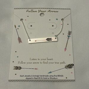 Lauren Spencer Arrow Necklace - Silver